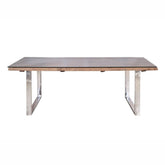 Live Edge Sleeper Industrial Dining Table Large 10-12 seater 220x100x76cm